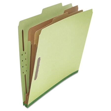 Coolcrafts Pressboard Classification Folder; Letter; Six-Section; Green; 10-Box, 10PK CO192723
